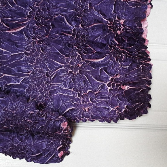 Magic Scarf Wrinkle Free Expandable Purple Top w Pink Undertones sz X L to 2x. - Picture 6 of 10